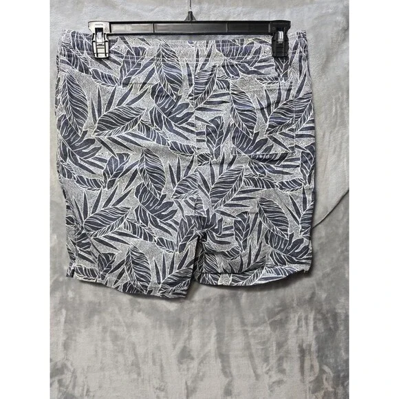Goodfellow Mens Med Shorts Swim Trunks Blue Palm Tree Pockets Beach Pool Outdoor - Picture 3 of 6
